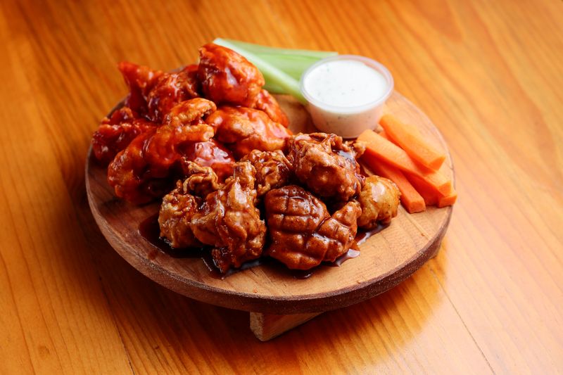 Ghost Pepper Inferno Wings — extreme heat wings over special