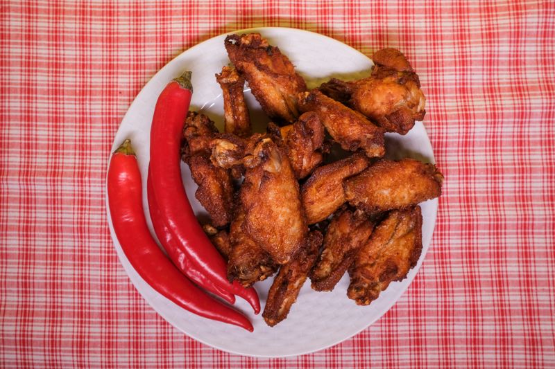 Sweet Chili Thai Wings with Thai-inspired glaze from Wings over