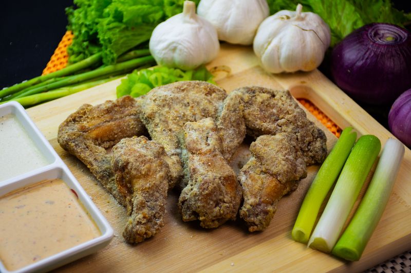 Lemon Pepper Wings from Wings over with zesty seasoning