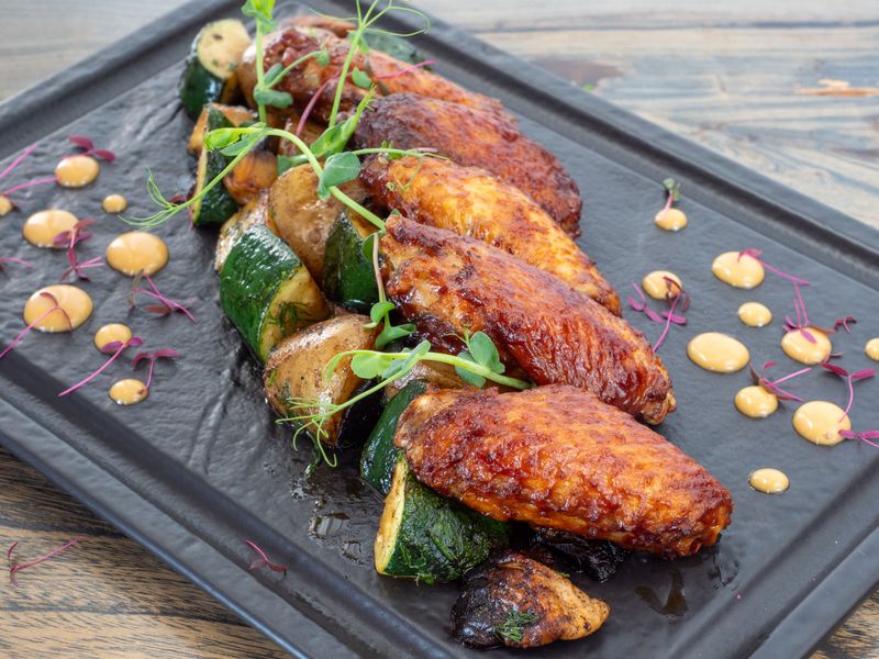 Nashville Hot Wings with cayenne spice crust